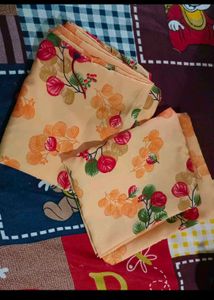 FLORAL DESIGN PILLOW COVER SET (CREPE)