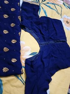 Blue Saree 💕