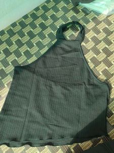 Black Halter Top