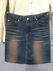 Y2k Vintage Denim Skirt