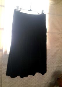 Black Velvet Skirt