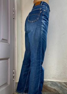 Blue Straight Leg Jeans