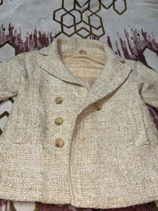 Cute Girl&#39;s Tweed Jacket