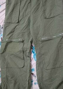 Olive Green Cargo joggers pant