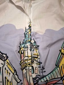 Cityscape Button-Down Shirt