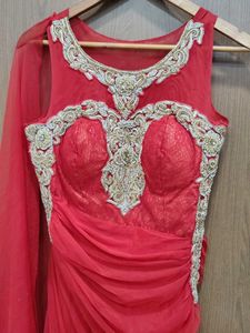 Elegant Red Ethnic Gown