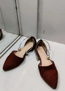 Cute Maroon Ballerinas