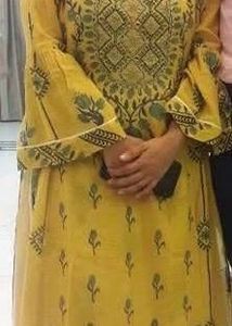 Beautiful Kurta Set With A Unique Pattern and Cut