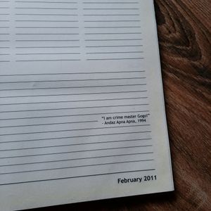 Bollywood Theme Diary
