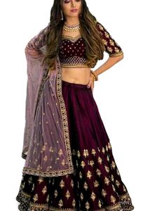 Beautiful Velvet Lengha