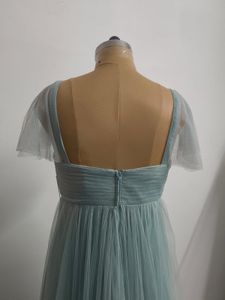 Sage Green Tulle Maxi Dress