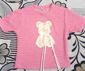 Cute Pink Bear Tee