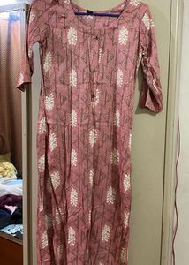 Elegant Pink Printed Kurta