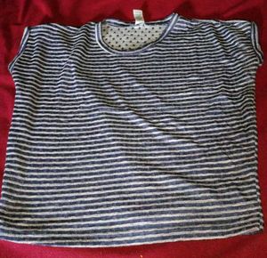 Striped blue Tee. Very Smooth And Comfortable.