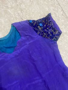 Crepe Hand Embroidered Shirt