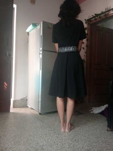 Black Lace Detailed Dress