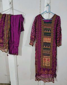 Pretty Magenta Kurta Set