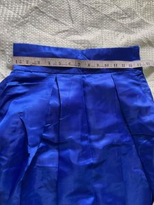 Elegant Royal Blue Flared Ethnic Skirt