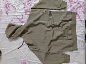 Men Olive Pista Green Hoodie Pullover Extra Large