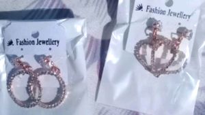 Beautiful 4 Pairs Earrings 😍 Alloy Earring Set