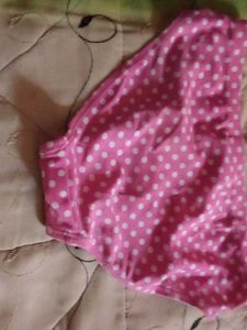 Pink Polka Dot Bikini Bottom