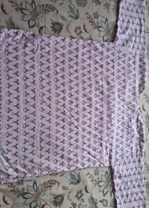 White Printed Kurti
