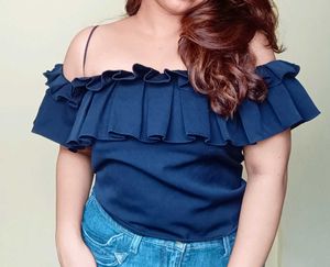 Ruffle Off-Shoulder Top