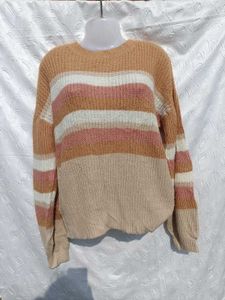 Stylish Striped Knit Sweater