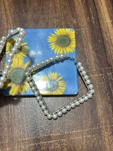Pearl White Earrings