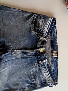 Vintage Wash Denim Jeans