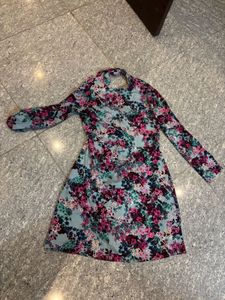 Floral Print Long Sleeve Dress