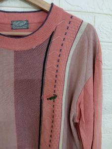 Crocodile Peach Knit Sweater