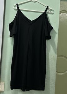 Black Off Shoulder Shein Dress