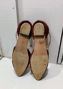 Cute Maroon Ballerinas