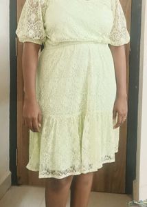 Mint Lace Mini Dress