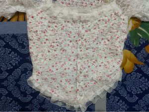 Floral LACE CORSET Top