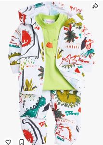 Hopscotch Boyes Cotton T-shirt, Jackets And Pant Set