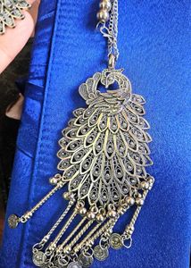 Peacock Silver Toned  Set