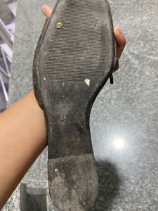 Zara Animal Print Slides