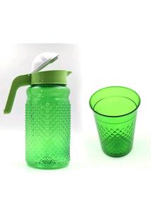 Unbreakable Plastic Drinking Water Jug &amp; Glass