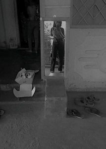 High-Waisted Black Corduroy Pants