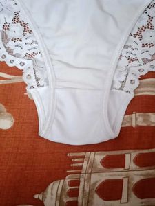 off White Lace Panties