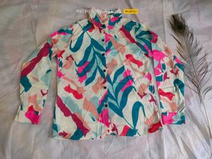 colorful leaf print coord Set