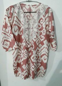 Ethnic Print Short Kurta