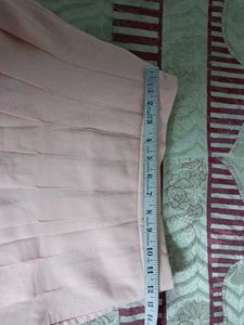 Pink Pleated Mini Skirt