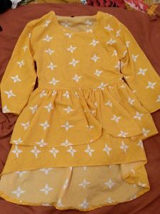 Yellow Printed Top