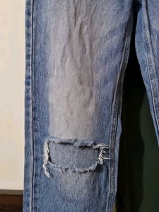 Ripped Blue Denim Jeans