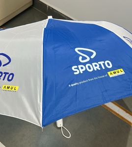 Blue &amp; White Umbrella