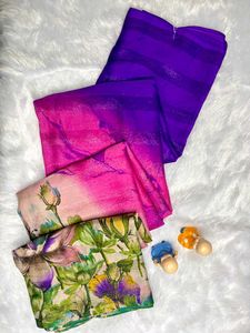 Floral Print Saree