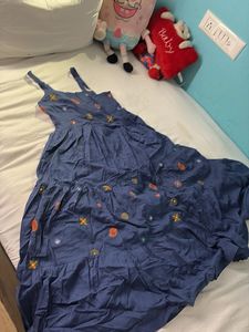 Embroidered Maxi Dress